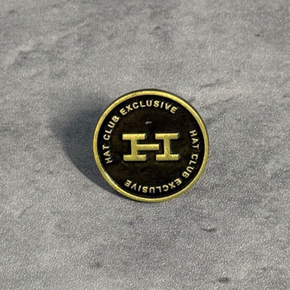Hat Club Hat Pin Bronze Gold Black Exclusive Logo New Era Fitted Accessory